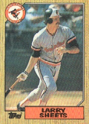 1987 Topps Baseball Cards      552     Larry Sheets